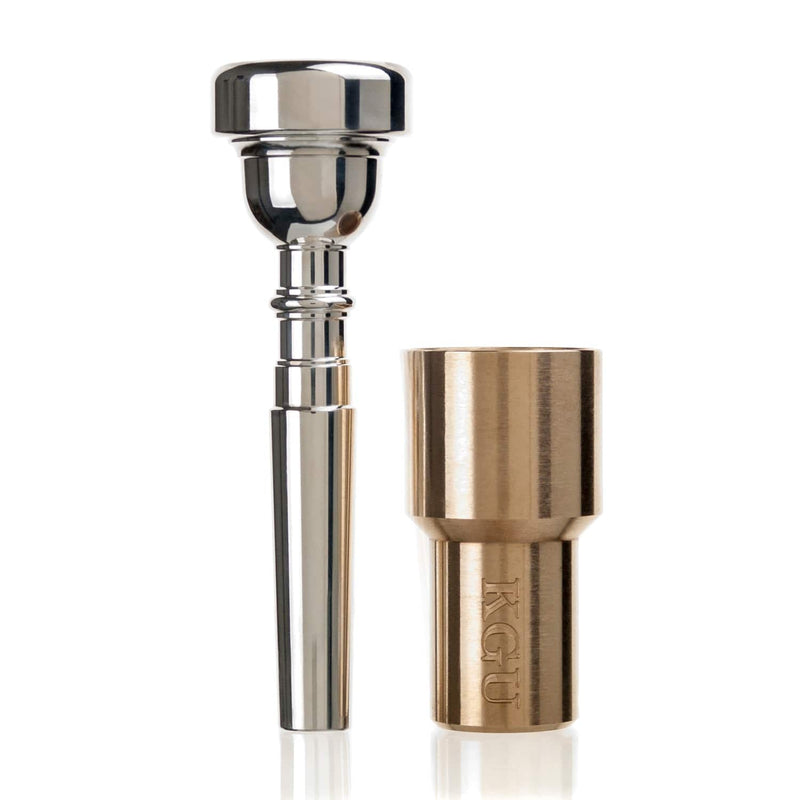 Rocket Trumpet Mouthpiece Booster Raw Brass and Mouthpiece
