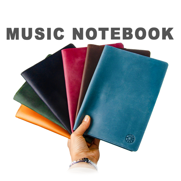 Music NoteBook with Leather Cover | KGUmusic