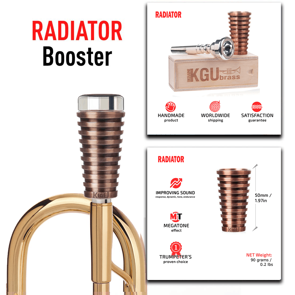 KGUmusic Radiator trumpet Mouthpiece Booster