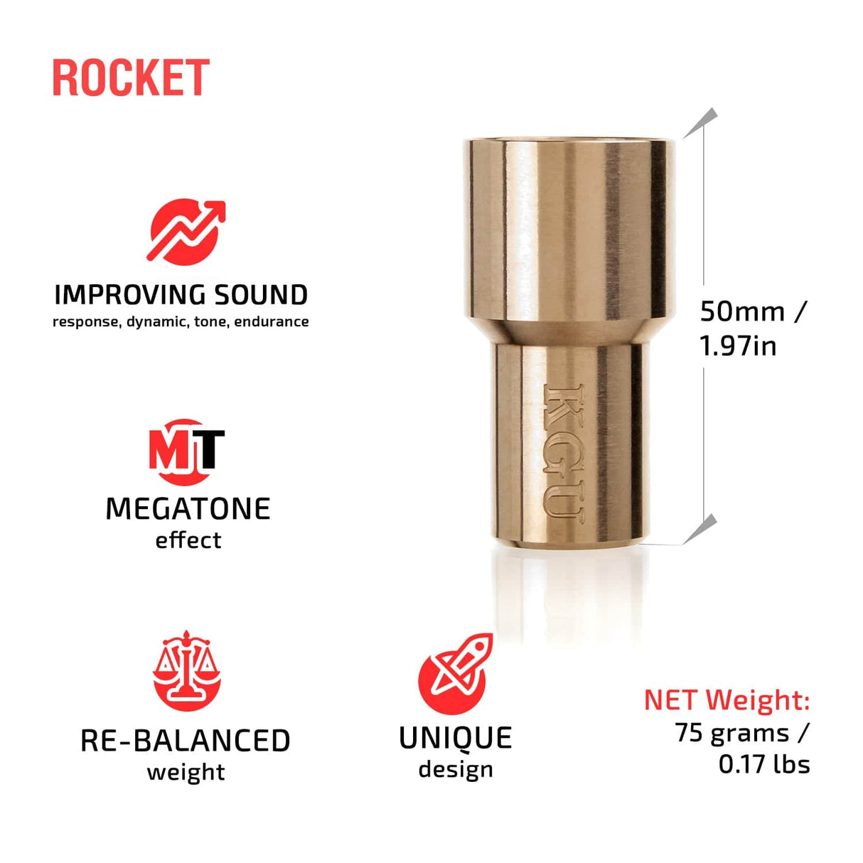 KGUmusic Rocket Mouthpiece Booster