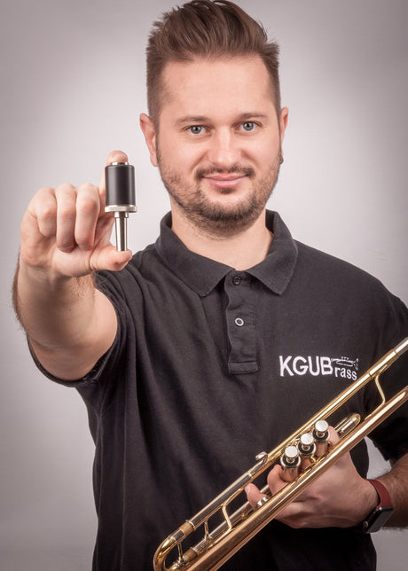A man who uses KGUmusic trumpet pressure optimizer.