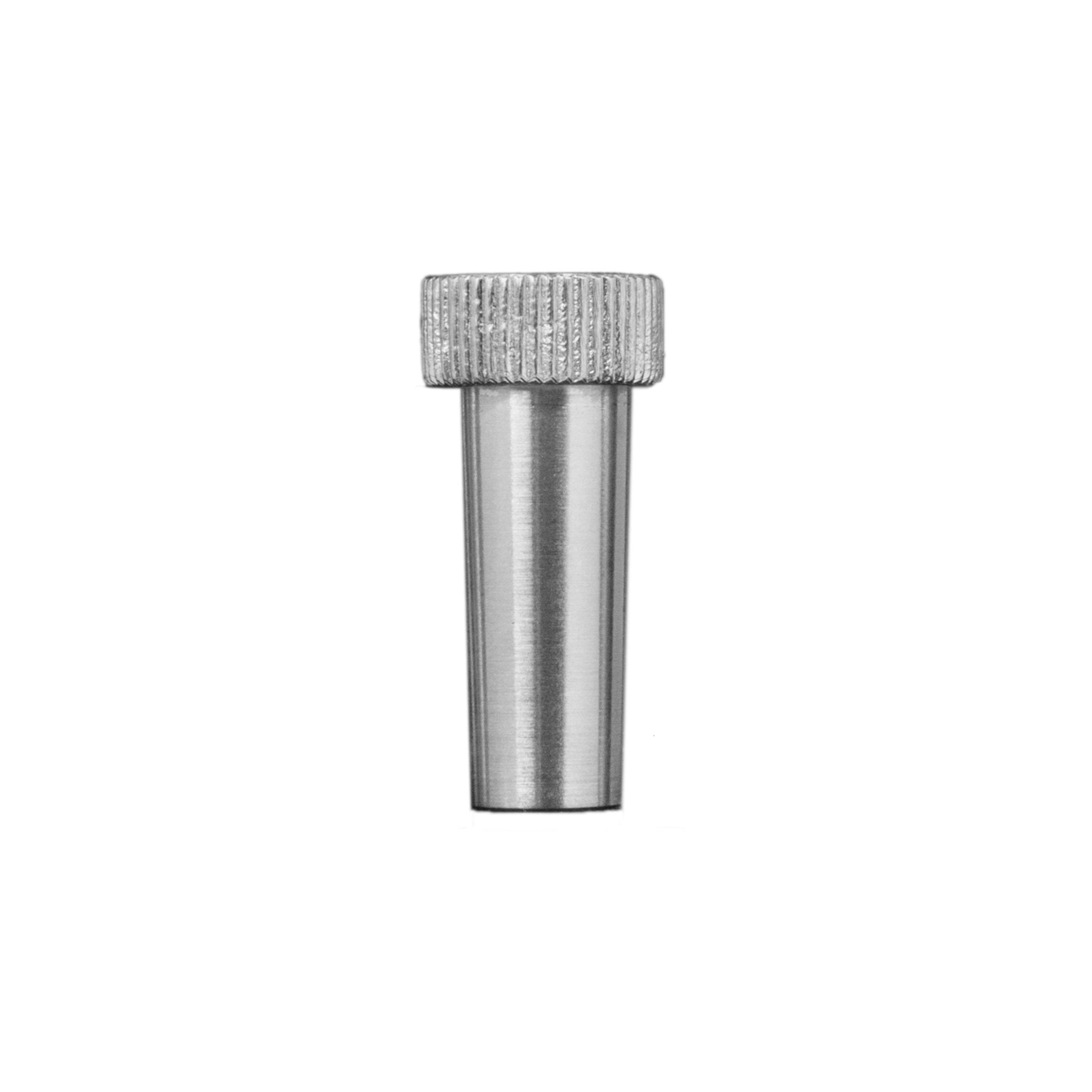 Close-up of KGUmusic T.A.F. adapter connecting flugelhorn mouthpiece to trumpet.