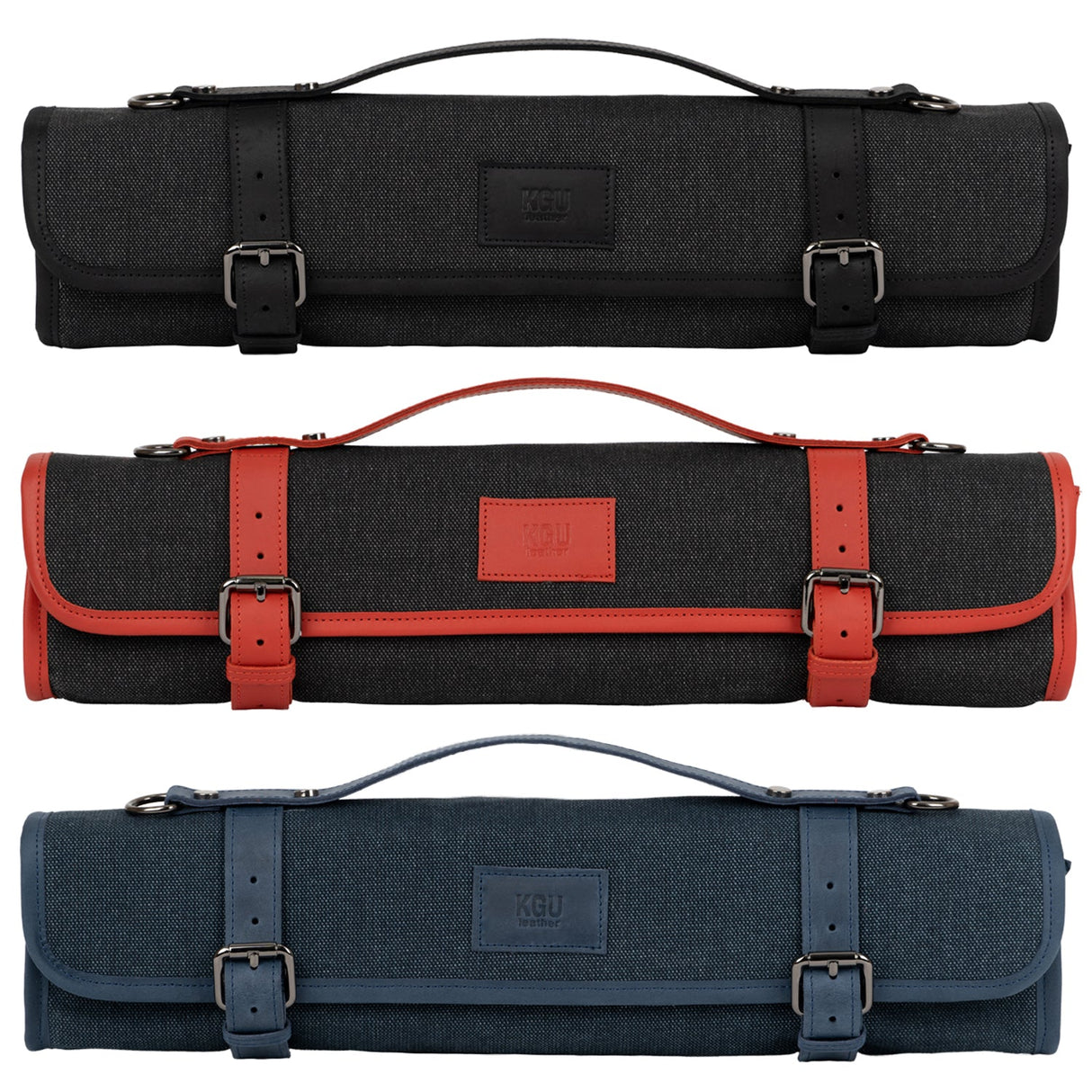 Premium Bag for B and C Flutes |  Canvas and Genuine Leather | KGUmusic