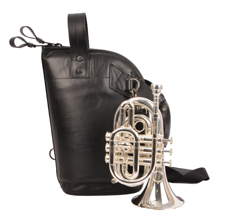 Pocket Trumpet leather Gig Bag