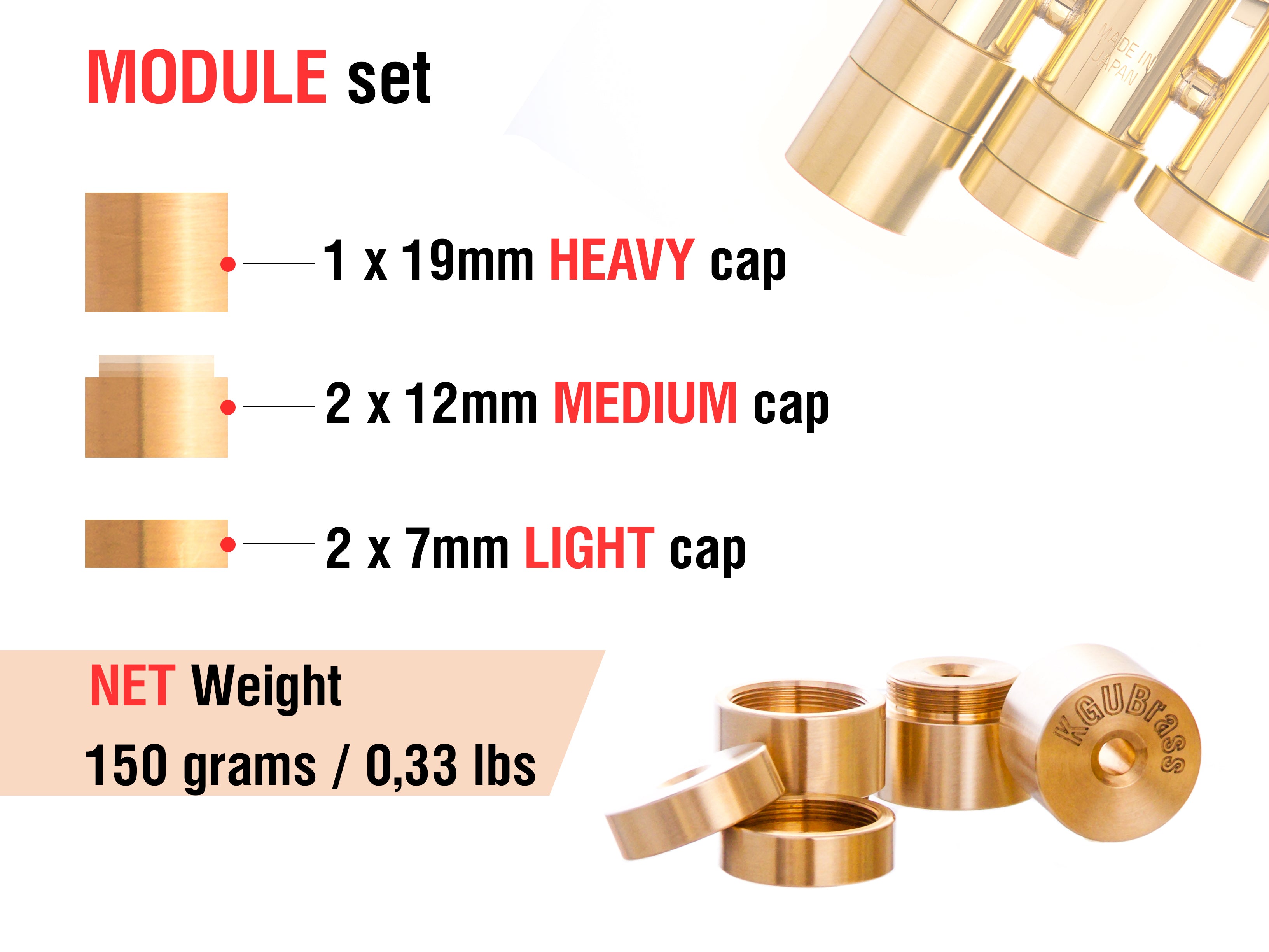 Trumpet MODULE Bottom Valve Caps. KGUmusic