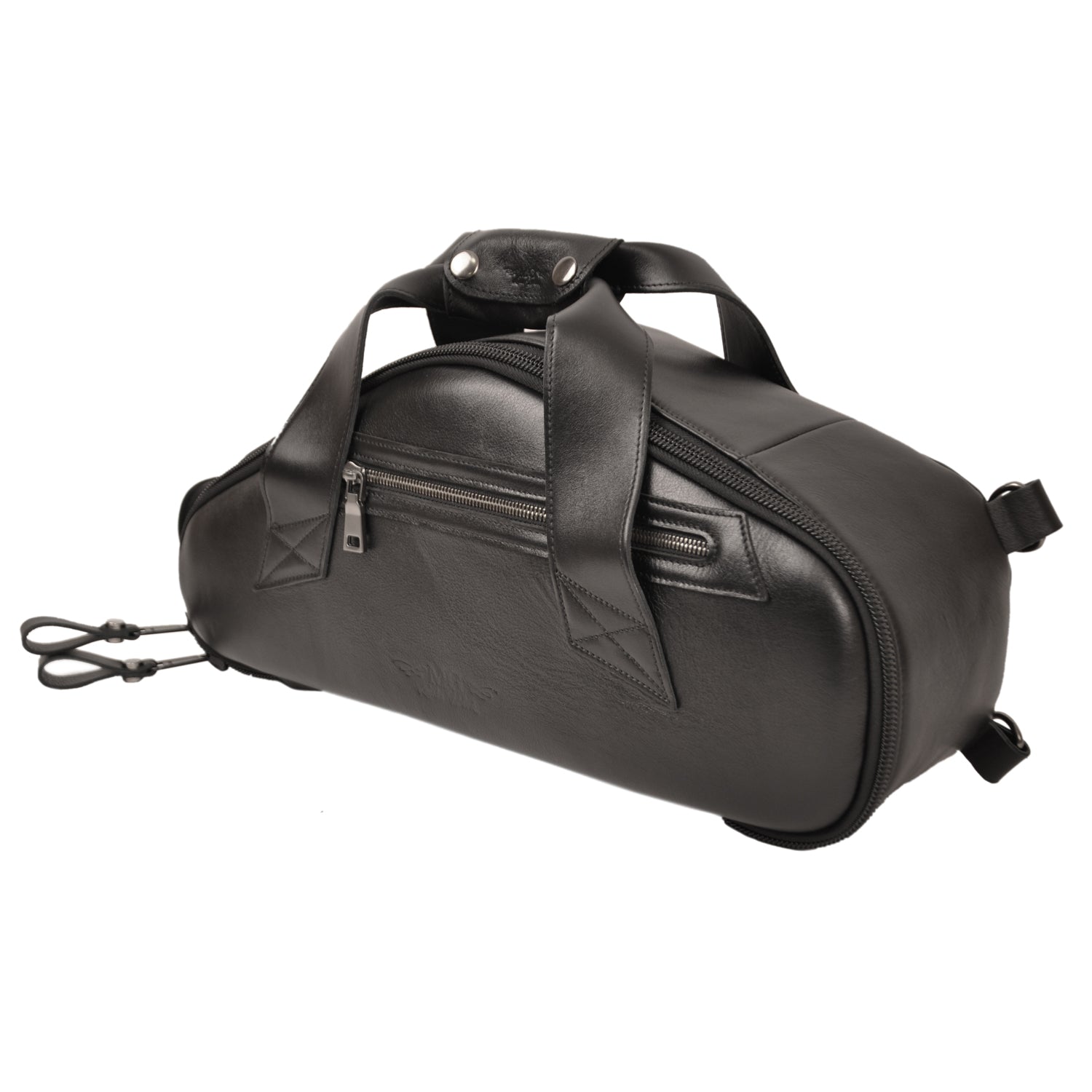 Gig Bag for Curved Soprano saxophone | Genuine leather "Detroit"