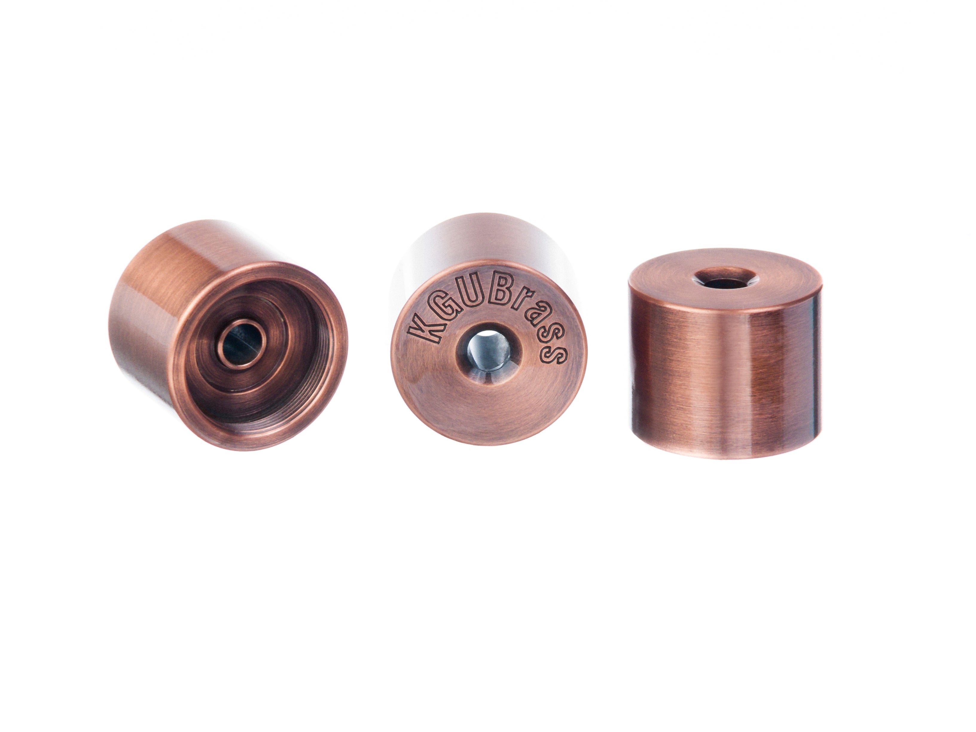 Copper Heavy trumpet valve cap, 18.5 mm, ensures rich sound quality.