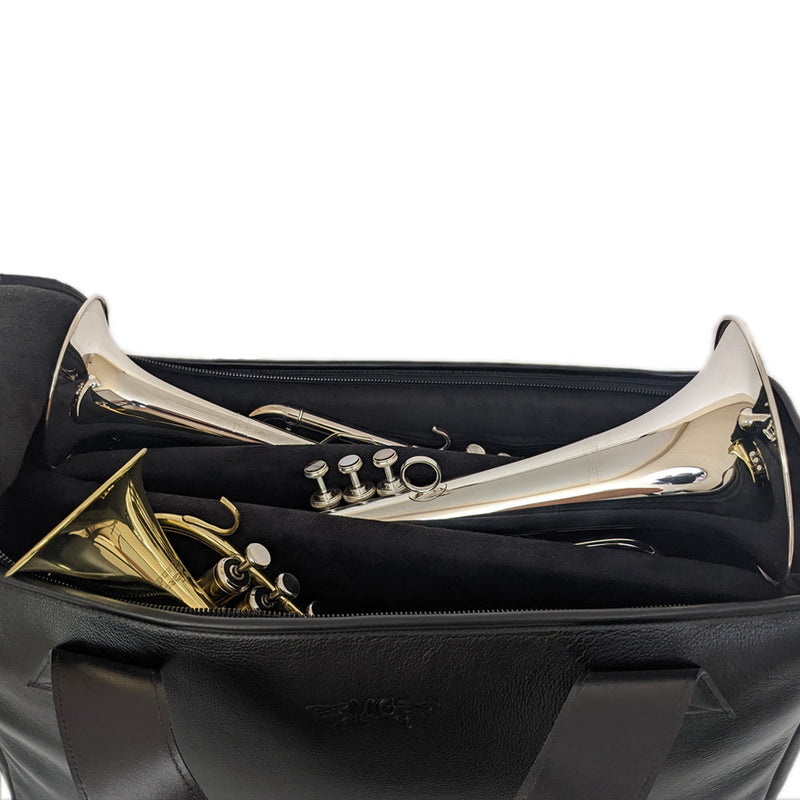 Trumpet gig bag Double Trumpet/Flugelhorn(Z) or triple (V) Detroit Leather