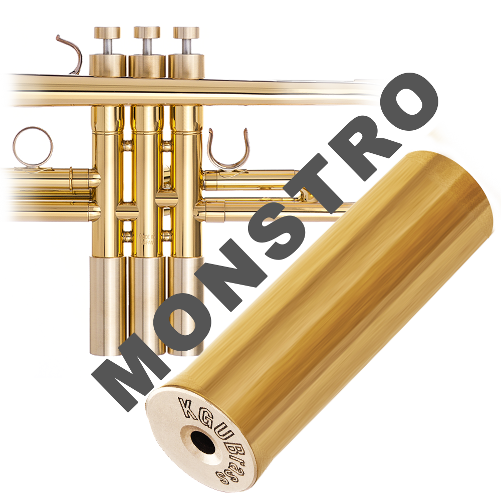 KGUmusic EXTRA HEAVY Bottom Valve Cap enhances trumpet tone and response.