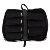Trumpet leather holder for 4 or 7 trumpet mouthpieces. Detroit leather