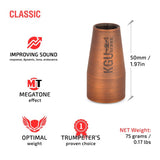 CLASSIC trumpet mouthpiece  booster in matte antique copper lacquer with it's advantages.