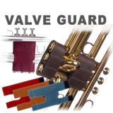 Genuine Leather Valve guard for trumpet, made by KGUmusic.