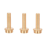 Set of 3 KGUmusic solid brass trumpet valve stems in various finishes.