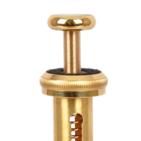 KGUmusic solid brass trumpet valve stem installed on a Yamaha trumpet.