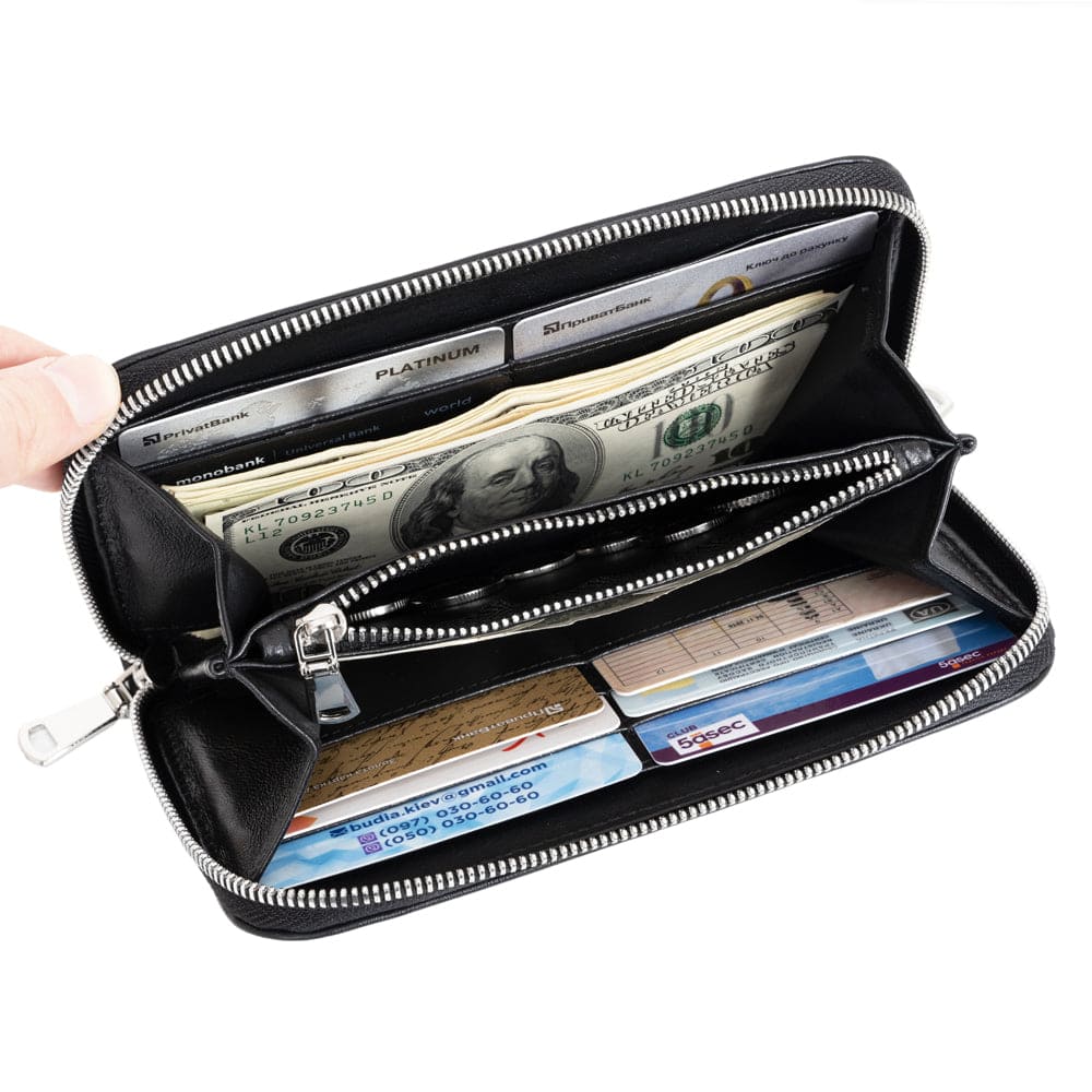 Genuine Leather wallet with Flute Embossing