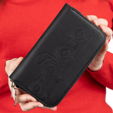 Genuine Leather wallet with Flute Embossing