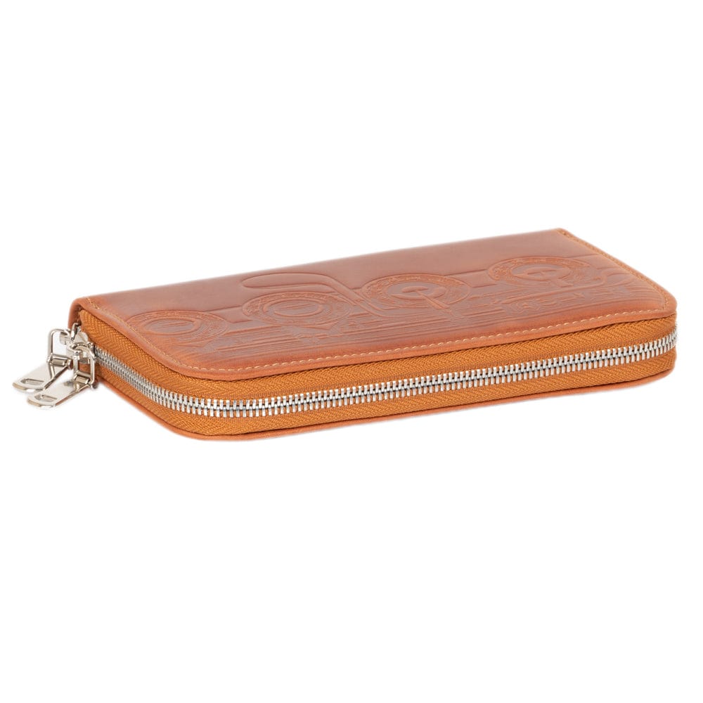Genuine Leather wallet with Flute Embossing